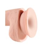 3D Dildo Triple Densidad con Testículos Plus 5 Natural