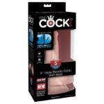3D Dildo Triple Densidad con Testículos Plus 5 Natural