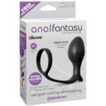 Anal Fantasy Collection  Ass-Gasm Cockring Advanced Plug – Color Negro