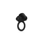 Anillo para Pene con Vibración Conejito Silicona – Negro