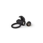 Anillo para Pene con Vibración Conejito Silicona – Negro
