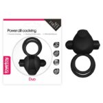 Anillo Vibrador Doble Power Clit Duo Negro