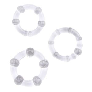 Anillos para el Pene Beaded Transparente 3 Funda para el Pene Real Feel Natural - Erotiks | Tienda erótica online