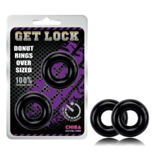 Anillos para el Pene Donut Negro 3 Zadok Anillo para Pene y Testículos - Erotiks | Tienda erótica online