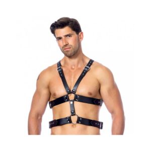 Arnés de Cuero Ajustable 4 Rimba Bondage Play Sujetador con Lazos de Cuero Ajustable - Erotiks | Tienda erótica online