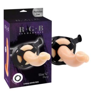 Arnés y Dildo Slim G 19 cm Natural 4 Arnés con Dildo Hueco Jessica 18 cm - Erotiks | Tienda erótica online