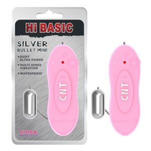 Bala Vibradora 4.1 x 1 cm Rosa 7 Bala Vibradora Hi-Basic 5.8 x 1.8 cm Plata - Erotiks | Tienda erótica online