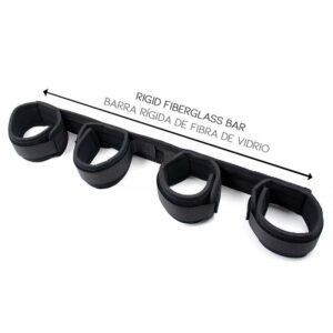 Barra Espaciadora con Barra Rígida y Esposas con Esponja 5 Arnés con Cinturón Ancho Ajustable - Erotiks | Tienda erótica online