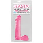 Basix Rubber Works  19,05 cm Verga – Color Rosa