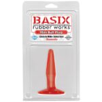 Basix Rubber Works  Mini Butt Plug – Color Rojo