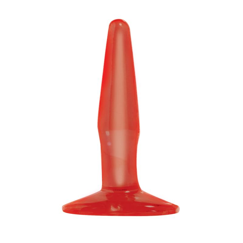 Basix Rubber Works  Mini Butt Plug – Color Rojo