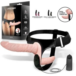 Batek Arnés con Dildo Doble Desmontable, Punto G y Vibración Control Remoto 9 Arnés con Dildo Hueco Jessica 18 cm - Erotiks | Tienda erótica online
