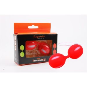 Bolas Ben Wa 10.3 cm Rojo 9 Bolas Ben Wa 10.3 cm Verde Oscuro - Erotiks | Tienda erótica online