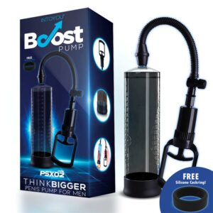 Bomba Manual para el Pene PSX02 Negra 4 Brad Funda para el Pene con Vibración - Erotiks | Tienda erótica online