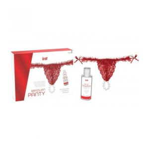 Braguita Brasileña con Gel Deslizante Base Agua de Fresa 50 ml 7 Monodosis Sweet Strawberry - Fresa Base Agua 4 ml - Erotiks | Tienda erótica online