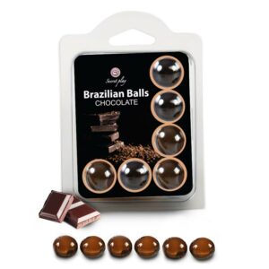 Brazilian Balls Set 6 Chocolate 9 Sweet Love Lubricante Fresa & Chocolate Blanco 60 ml - Erotiks | Tienda erótica online