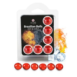 Brazilian Balls Set 6 Efecto Calor & Frío 9 Gel de Masaje Luxury Oriental 30 ml - Erotiks | Tienda erótica online
