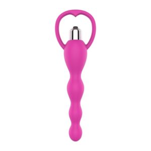 Cadena Anal con Vibración Rosa