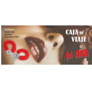 Caja del Amor con Esposas, Dado y Antifaz 3 Set Bondage de 10 Piezas Púrpura - Erotiks | Tienda erótica online