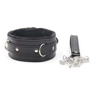 Collar con Correa de Metal Negro 14 - Erotiks | Tienda erótica online