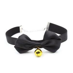 Collar con Lazo y Cascabel 29 cm Negro M 11 - Erotiks | Tienda erótica online