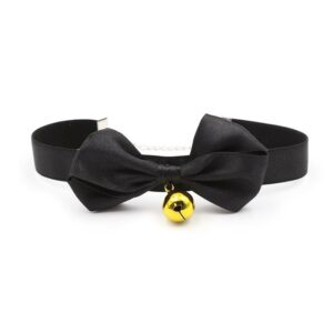 Collar con Lazo y Cascabel 36 cm Negro L 17 - Erotiks | Tienda erótica online