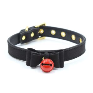Collar con Lazo y Cascabel 44 cm Negro/Rojo 18 - Erotiks | Tienda erótica online