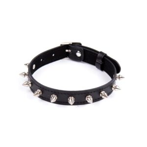Collar con Pinchos Ajustable 43 cm Negro 10 - Erotiks | Tienda erótica online