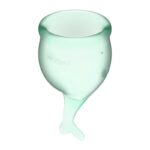 Copas Menstruales Feel Secure Light Green Pack de 2