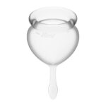 Copas Menstuales Feel Good Transparent Pack of 2