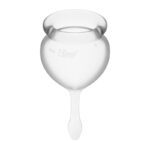Copas Menstuales Feel Good Transparent Pack of 2