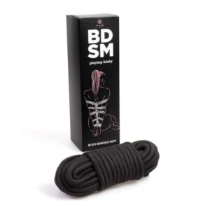 Cuerda para Bondage 10 m Negra 18 - Erotiks | Tienda erótica online