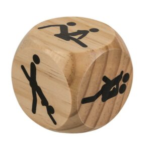 Dado Madera Kamasutra 6x6 cm 8 Juego de Mesa la Pirámide del Amor - Erotiks | Tienda erótica online
