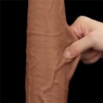 Dildo Dual Density Piel Deslizante 13.5