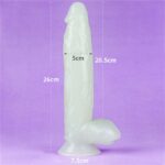 Dildo Lumino 10 Luz Azul