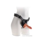Dildo Triple Densidad con Testículos 6.5 Caramelo