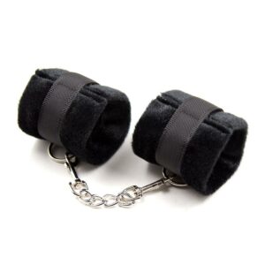 Esposas de Tela con Velcro para Muñecas con Pelo Largo Negro 6 Cuerda Bondage Suave Negro - Erotiks | Tienda erótica online