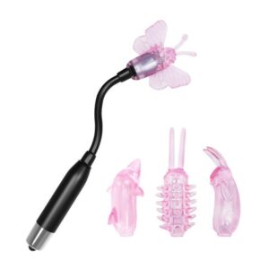 Estimulador 4 Cabezales 9 Bala Vibradora Power Silicona 6 x 1.8 cm - Erotiks | Tienda erótica online