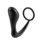 Estimulador Anal Ass-Gasm Cockring Plug  – Color Negro