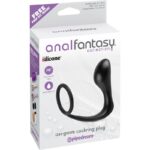 Estimulador Anal Ass-Gasm Cockring Plug  – Color Negro