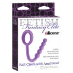 Fetish Fantasy Elite Perlas Anales con Anillo Testicular Púrpura