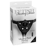 Fetish Fantasy Series Arnés Vibrador de Felpa Color Negro