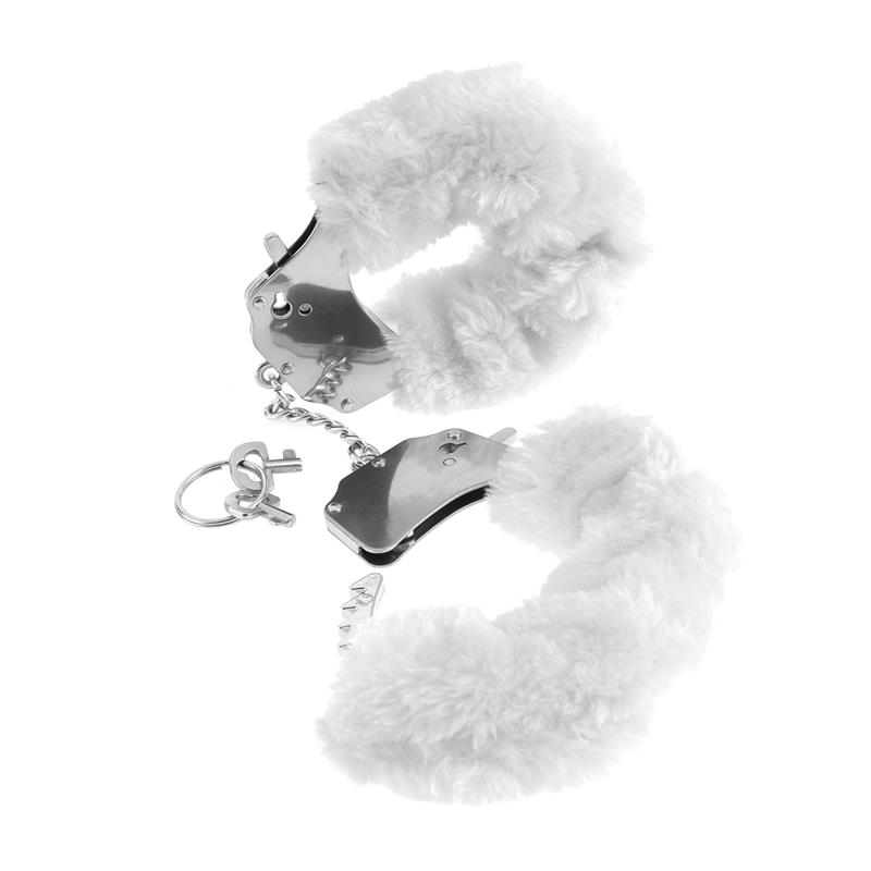 Fetish Fantasy Series Esposas de Peluches Originales Color Blanco