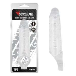 Funda para el Pene con Sujeción para Testículos Mighty Transparente 8 Torky Masturbador con Rotación Compresión con App - Erotiks | Tienda erótica online