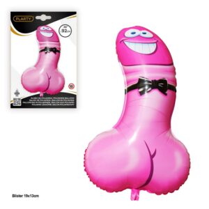 Globo de Poliamida Pene Rosa 90 cm