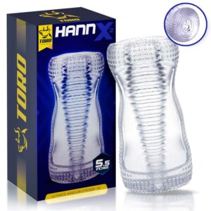 Hannx2 Masturbador Manual Ultimate Open Concept 5.5 3 Evony Masturbador Masculino Sexo Oral Succión y Vibración 2 Motores USB Silicona - Erotiks | Tienda erótica online