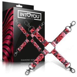Hog Tie Diamond Cuero Vegano 10 Cuerda Bondage Suave Negro - Erotiks | Tienda erótica online