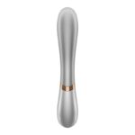 Hot Lover Vibrador Efecto Calor con APP Plata y Champagne