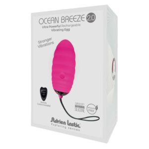 Huevo Vibrador con Control Remoto Ocean Breeze 2.0 Rosa 7 Huevo Vibrador 10 Funciones Rojo - Erotiks | Tienda erótica online