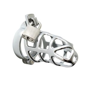 Jaula Castidad Pene 45 mm Metal 4 Bars Jaula para el Pene con Candado Interno - Erotiks | Tienda erótica online